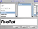 Font dialog